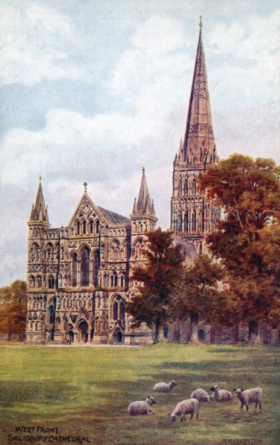 Salisbury Kathedrale, Westfront von Alfred Robert Quinton